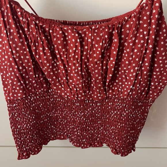 NWT FLORAL RUCHED TANK TOP - Picture 2 of 5